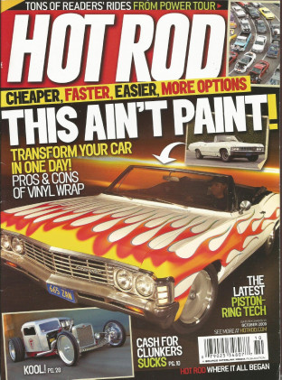 HOT ROD 2009 OCT - PETERBILT, 300MPH STREAMLINER, MOTOR CITY MEMORIES